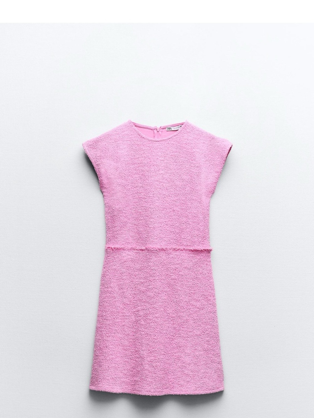 Zara Pink Textured Mini Dress